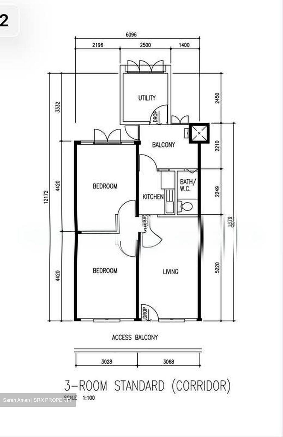 Blk 23 Balam Gardens (Geylang), HDB 3 Rooms #577178511